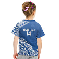 Yasawa Fiji 2026 Rugby Custom Kid T Shirt Marlin Fijian Tapa Pattern LT14 - Polynesian Pride