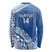 Yasawa Fiji 2026 Rugby Custom Long Sleeve Shirt Marlin Fijian Tapa Pattern LT14 - Polynesian Pride
