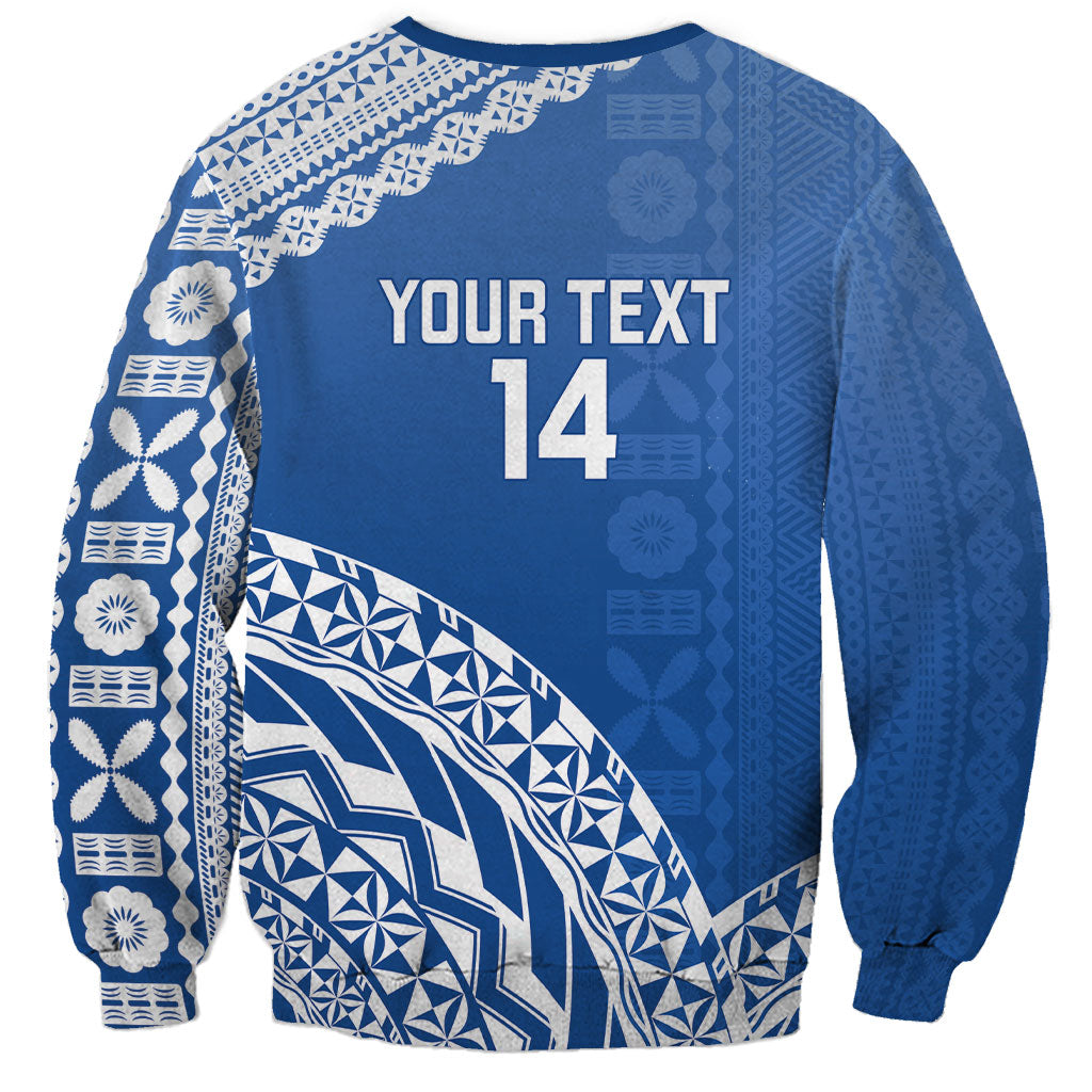 Yasawa Fiji 2026 Rugby Custom Sweatshirt Marlin Fijian Tapa Pattern LT14 - Polynesian Pride