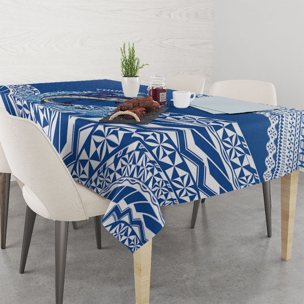 Yasawa Fiji 2026 Rugby Custom Tablecloth Marlin Fijian Tapa Pattern LT14 - Polynesian Pride