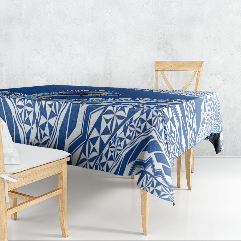 Yasawa Fiji 2026 Rugby Custom Tablecloth Marlin Fijian Tapa Pattern LT14 - Polynesian Pride