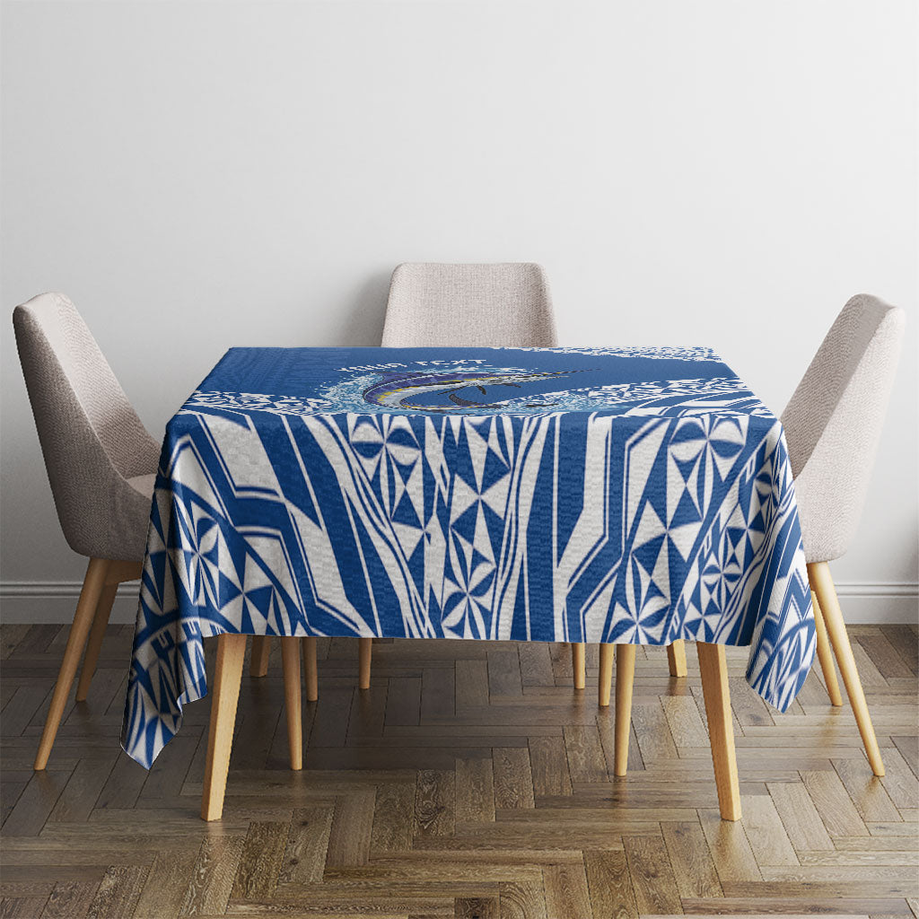 Yasawa Fiji 2026 Rugby Custom Tablecloth Marlin Fijian Tapa Pattern LT14 - Polynesian Pride
