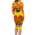 Custom Papua New Guinea Rugby Family Matching Long Sleeve Bodycon Dress and Hawaiian Shirt 2023 Go Kumuls Pacific Dynamic Style LT14 - Polynesian Pride