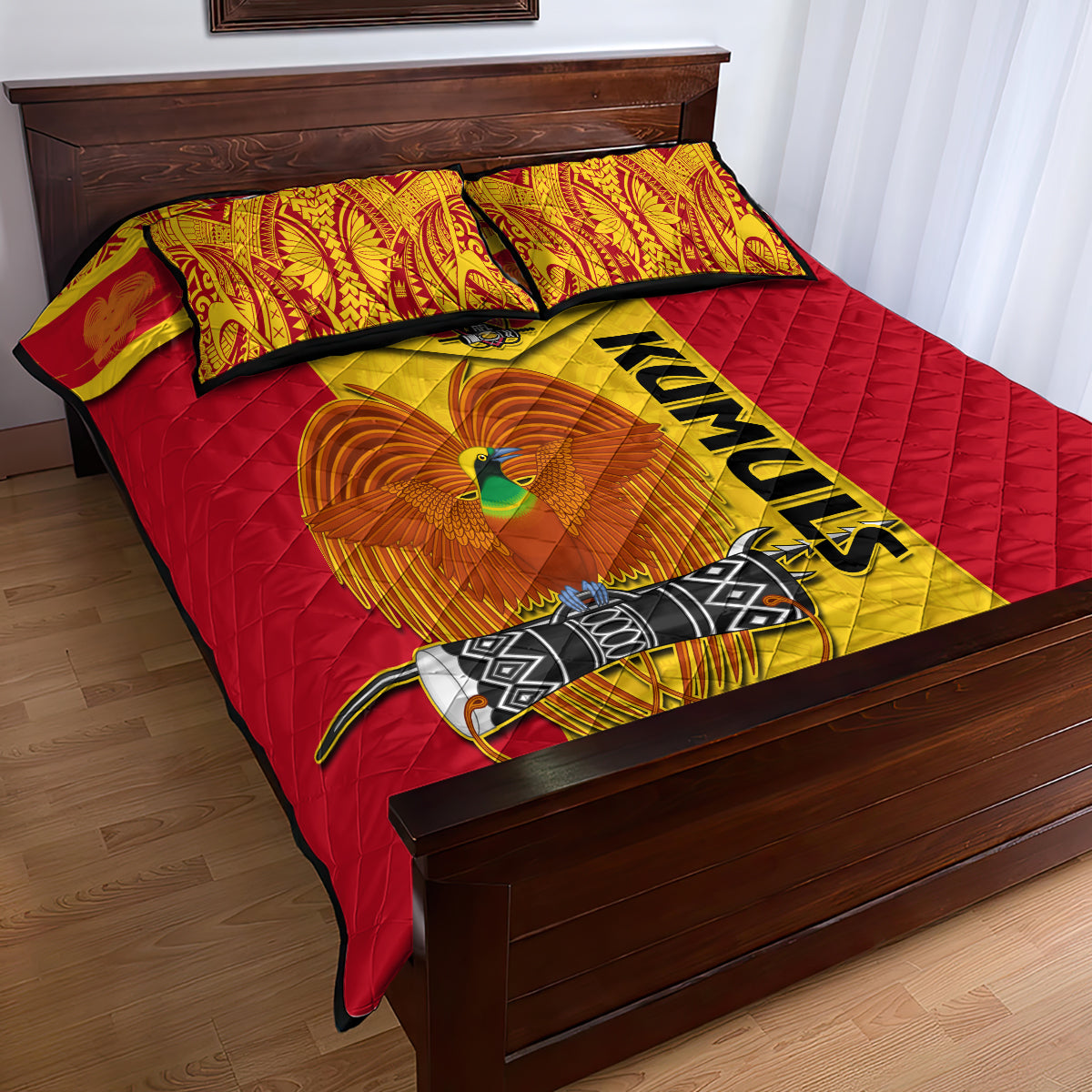 Papua New Guinea Rugby Quilt Bed Set 2023 Go Kumuls Pacific Dynamic Style LT14 - Polynesian Pride