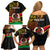 Personalised Vanuatu Unity Day Family Matching Off Shoulder Short Dress and Hawaiian Shirt 29 November Coat Of Arms With Flag Style LT14 - Polynesian Pride