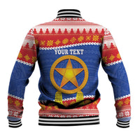 Personalized The Philippines Christmas Baseball Jacket Pilipinas Parol - Maligayang Pasko! LT14 - Polynesian Pride