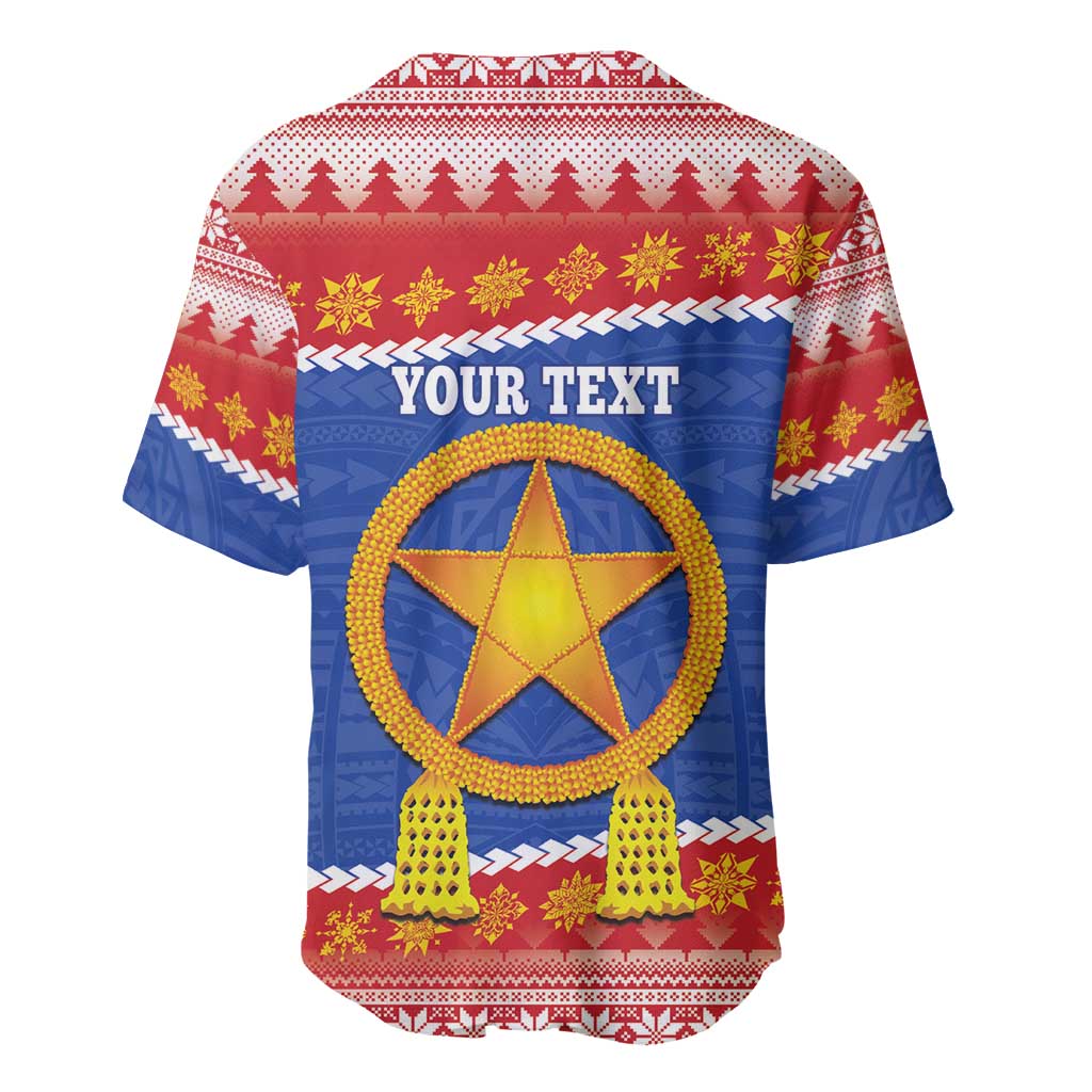 Personalized The Philippines Christmas Baseball Jersey Pilipinas Parol - Maligayang Pasko! LT14 - Polynesian Pride
