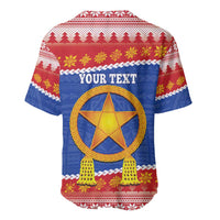 Personalized The Philippines Christmas Baseball Jersey Pilipinas Parol - Maligayang Pasko! LT14 - Polynesian Pride