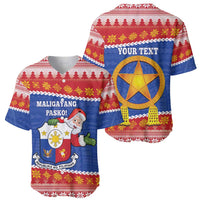 Personalized The Philippines Christmas Baseball Jersey Pilipinas Parol - Maligayang Pasko! LT14 - Polynesian Pride
