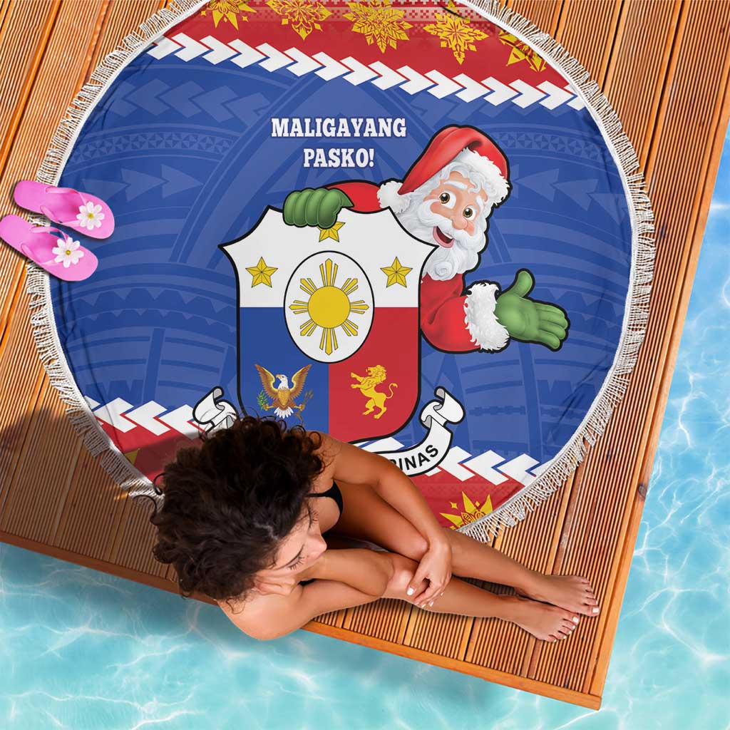 The Philippines Christmas Beach Blanket Pilipinas Parol - Maligayang Pasko! LT14 - Polynesian Pride