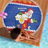 The Philippines Christmas Beach Blanket Pilipinas Parol - Maligayang Pasko! LT14 - Polynesian Pride