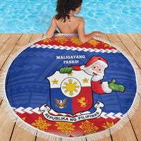 The Philippines Christmas Beach Blanket Pilipinas Parol - Maligayang Pasko! LT14 - Polynesian Pride