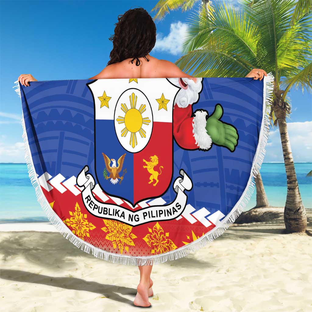 The Philippines Christmas Beach Blanket Pilipinas Parol - Maligayang Pasko! LT14 - Polynesian Pride