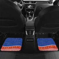 The Philippines Christmas Car Mats Pilipinas Parol - Maligayang Pasko! LT14 Set 2pcs - Back Blue - Polynesian Pride