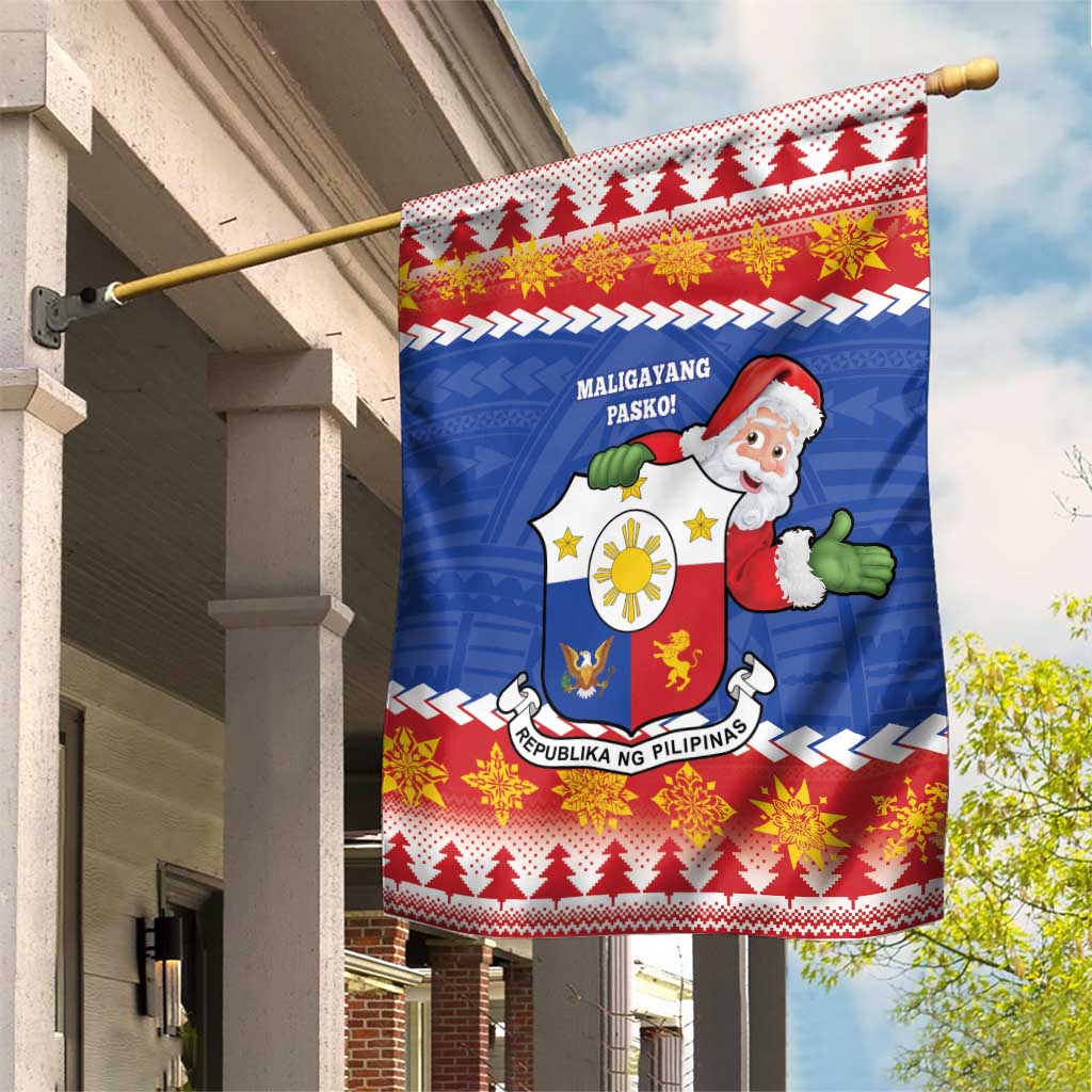 The Philippines Christmas Garden Flag Pilipinas Parol - Maligayang Pasko! LT14 House Flag Blue - Polynesian Pride