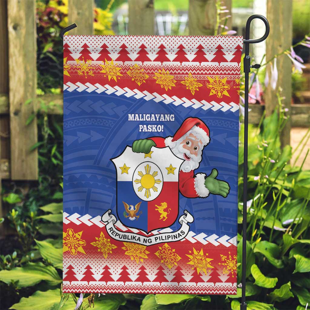 The Philippines Christmas Garden Flag Pilipinas Parol - Maligayang Pasko! LT14 Garden Flag Blue - Polynesian Pride