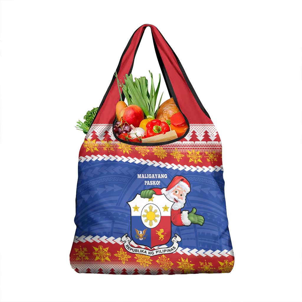 The Philippines Christmas Grocery Bag Pilipinas Parol - Maligayang Pasko! LT14 1-pack One Size Blue - Polynesian Pride