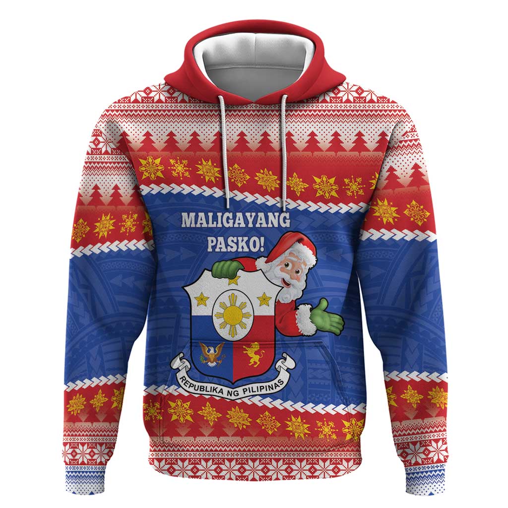 Personalized The Philippines Christmas Hoodie Pilipinas Parol - Maligayang Pasko! LT14 Pullover Hoodie Blue - Polynesian Pride