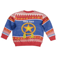 Personalized The Philippines Christmas Kid Ugly Christmas Sweater Pilipinas Parol - Maligayang Pasko! LT14 - Polynesian Pride