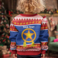 Personalized The Philippines Christmas Kid Ugly Christmas Sweater Pilipinas Parol - Maligayang Pasko! LT14 - Polynesian Pride