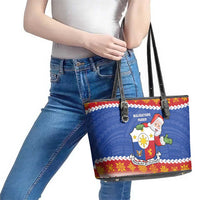 The Philippines Christmas Leather Tote Bag Pilipinas Parol - Maligayang Pasko! LT14 - Polynesian Pride