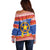 Personalized The Philippines Christmas Off Shoulder Sweater Pilipinas Parol - Maligayang Pasko!