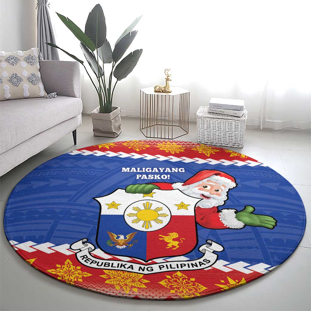 The Philippines Christmas Round Carpet Pilipinas Parol - Maligayang Pasko! LT14 - Polynesian Pride