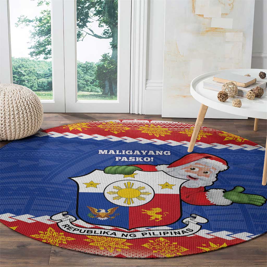 The Philippines Christmas Round Carpet Pilipinas Parol - Maligayang Pasko! LT14 - Polynesian Pride