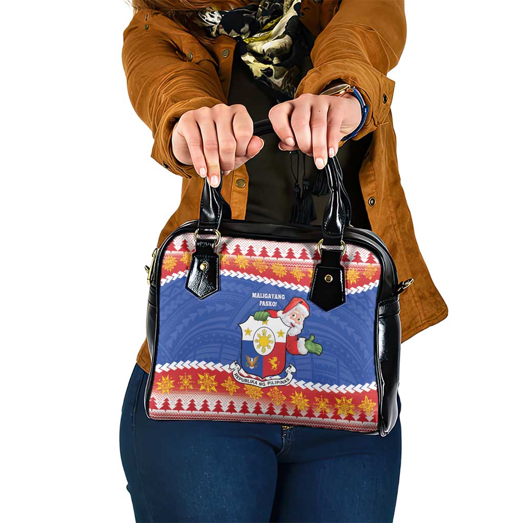 The Philippines Christmas Shoulder Handbag Pilipinas Parol - Maligayang Pasko! LT14 One Size Blue - Polynesian Pride