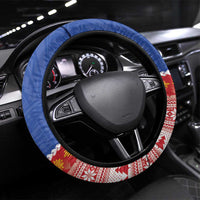 The Philippines Christmas Steering Wheel Cover Pilipinas Parol - Maligayang Pasko! LT14 Universal Fit Blue - Polynesian Pride