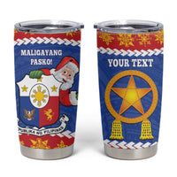 Personalized The Philippines Christmas Tumbler Cup Pilipinas Parol - Maligayang Pasko! LT14 Blue - Polynesian Pride