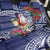 Guam Christmas Back Car Seat Cover Poinsettia With Bougainvillea - Felis Pasgua!