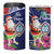 Guam Christmas 4 in 1 Can Cooler Tumbler Poinsettia With Bougainvillea - Felis Pasgua!