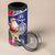 Guam Christmas 4 in 1 Can Cooler Tumbler Poinsettia With Bougainvillea - Felis Pasgua!