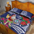 Guam Christmas Quilt Bed Set Poinsettia With Bougainvillea - Felis Pasgua!