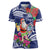 Guam Christmas Women Polo Shirt Poinsettia With Bougainvillea - Felis Pasgua!