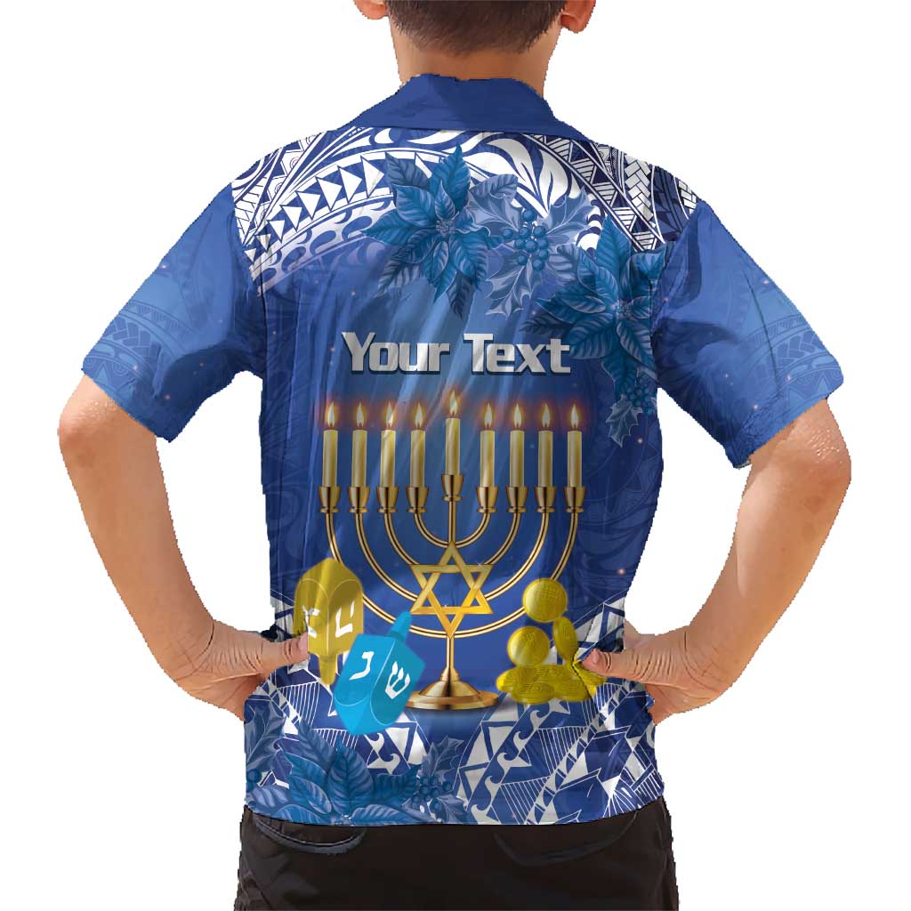 Personalised Hanukkah Jewish Festival Hawaiian Shirt It's Lit - Polynesian Pattern LT14 - Polynesian Pride
