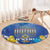 Hanukkah Jewish Festival Round Carpet It's Lit - Polynesian Pattern