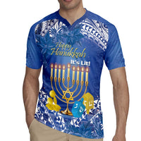 Personalised Hanukkah Jewish Festival Rugby Jersey It's Lit - Polynesian Pattern LT14 - Polynesian Pride