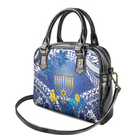 Hanukkah Jewish Festival Shoulder Handbag It's Lit - Polynesian Pattern LT14 - Polynesian Pride