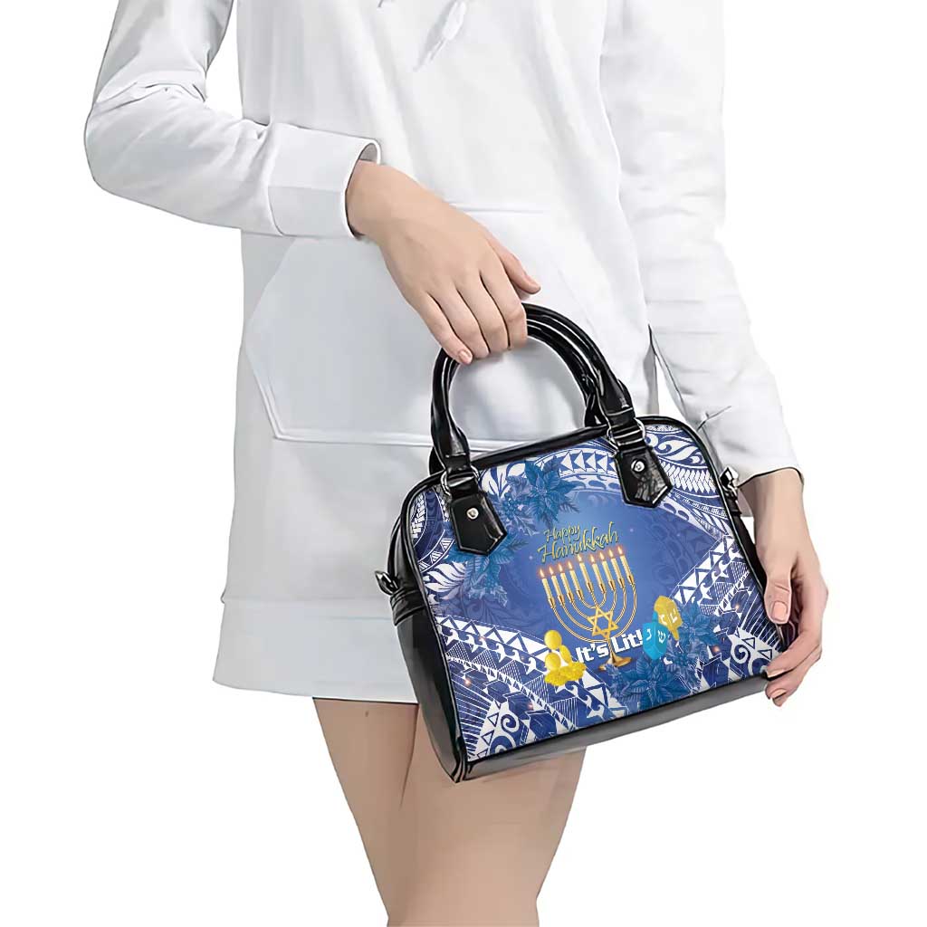 Hanukkah Jewish Festival Shoulder Handbag It's Lit - Polynesian Pattern LT14 - Polynesian Pride