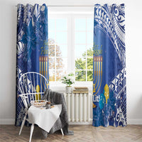 Hanukkah Jewish Festival Window Curtain It's Lit - Polynesian Pattern LT14 - Polynesian Pride