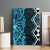 Turquoise Aotearoa Canvas Wall Art Taniko Motifs With Paua Shell Kowhaiwhai