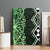 Green Aotearoa Canvas Wall Art Taniko Motifs With Paua Shell Kowhaiwhai