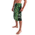 Green Aotearoa Lavalava Taniko Motifs With Paua Shell Kowhaiwhai