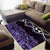 Purple Aotearoa Area Rug Taniko Motifs With Paua Shell Kowhaiwhai