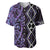 Purple Aotearoa Baseball Jersey Taniko Motifs With Paua Shell Kowhaiwhai