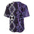 Purple Aotearoa Baseball Jersey Taniko Motifs With Paua Shell Kowhaiwhai