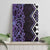 Purple Aotearoa Canvas Wall Art Taniko Motifs With Paua Shell Kowhaiwhai