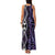 Purple Aotearoa Family Matching Tank Maxi Dress and Hawaiian Shirt Taniko Motifs With Paua Shell Kowhaiwhai